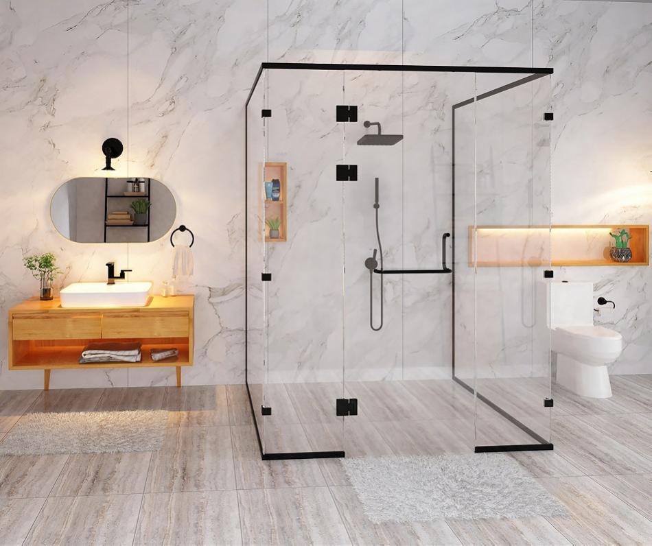Transform Your Spaces with Rich Shower Glass Partitions in Noida, Greater Noida, and Ghaziabad My Interior Works
