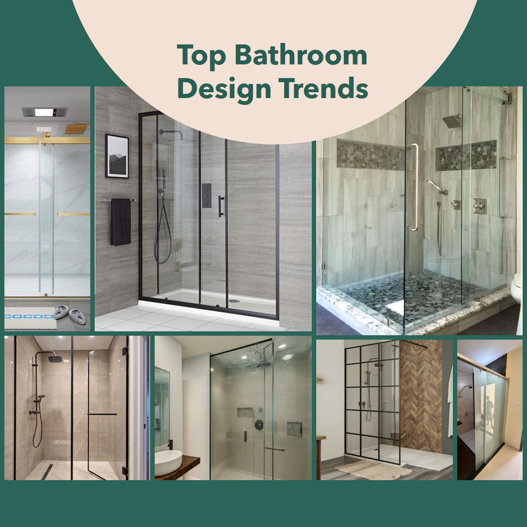 Top 7 bathroom design trends in Shower glass partition.